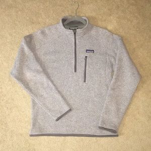 Patagonia Better Sweater 1/4 Zip Fleece Gray Small